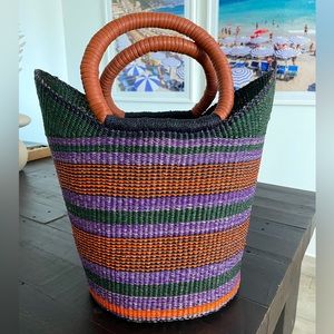 A.L.C Beach Tote Raffia Woven Bag